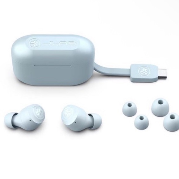 JLab Go Air Pop True Wireless Bluetooth Earbuds - Light Blue - Picture 8 of 10